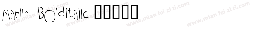 Marlin BoldItalic字体转换